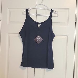 New! Navy Ava & Viv Tank Top plus size